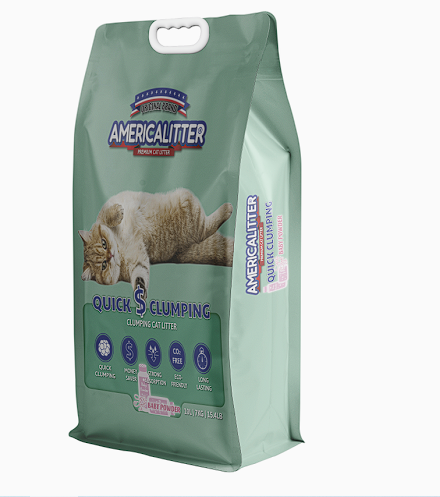 Arena Sanitaria AmericaLitter 7Kg Quick Clumping Talco bebé